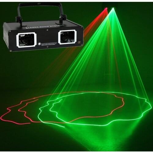 Factory Outlet Laser Lamp 2 Head Laser Dual Hole Stage Effect DMX512 Lighting For DJ Disco Party KTV Nightclub And Dance Floor