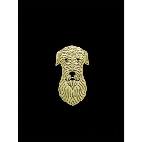 Trendy cute Irish Wolfhound vintage brooches plated silver plated men brooches fashion jewelry hand of king