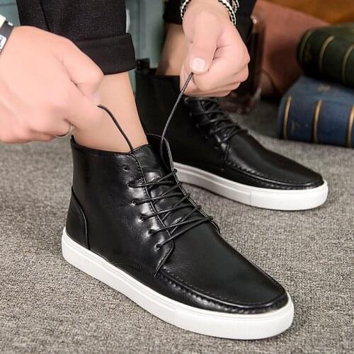Casual sapato white sapatos hightop leisure spring black Mens informales on 2020 sports Male hot zapatos shoes s board sneaker