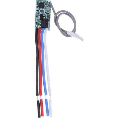 433 Mhz 1CH RF Relay Receiver Universal Wireless Remote Control Switch Micro Module LED Light Controller DC 3.6V-24V DIY