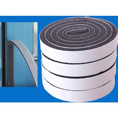 4 Rolls Self Adhesive Seal Strip Door Window Sealing Strips Noise for Sound Insulation Wind Dust EVA Tape Blocker Sealer Stopper