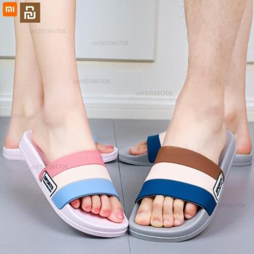 Xiaomi mijia Fashion bathroom slippers Home simple bath non-slip thick-soled sandals and slippers Color slippers