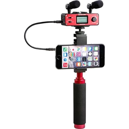 Saramonic SmartMixer Handheld Recording Stereo Microphone Audio Mixer for Smartphone voice changer recording studio vlog camera
