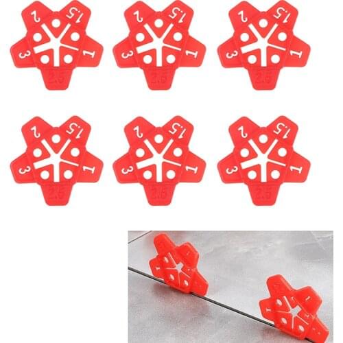 50/100/200pcs/pack 1-3mm Removable Wall Tiles Ceramic Gap Locator Cross Tile Leveling Gap Tools