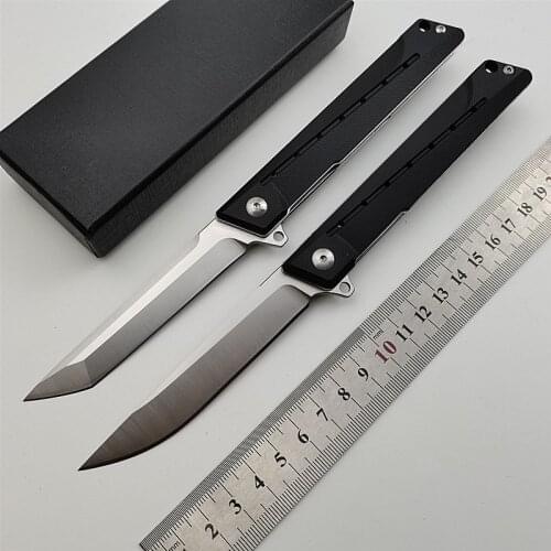 KESIWO EDC Folding Knife D2 Blade Pocket Camping Survival Knives Tactical Flipper G10 Handle Hunting Rescue Fruit Kitchen Tool