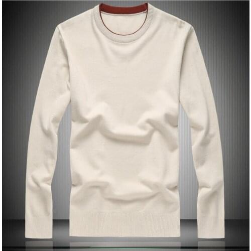 Sweater O-neck Solid Color Casual Pullover 2021 New Autumn Winter MenS loose Knitted Pullovers 5XL 6XL 7XL 8XL 9881