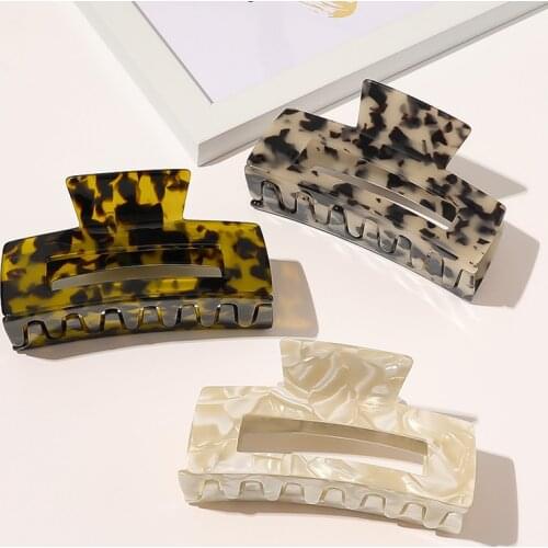 Vintage Hair Clips Women Claw Clip Simplicity Colorful Leopard Print Hair Clip Crab for Hair Girls Hairclip Hair Accessories