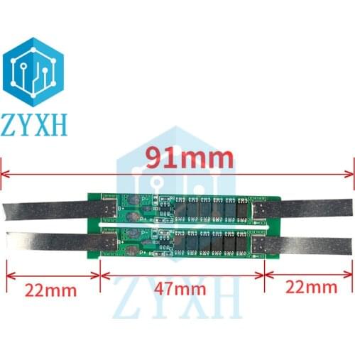 10 PCS/Lot 1S BMS 3.7V 4.5A 6A 7.5A 9A 3/4/5/6 MOS 18650 Li-Ion Battery Protection Board Common Port with Nickel Strip Weld