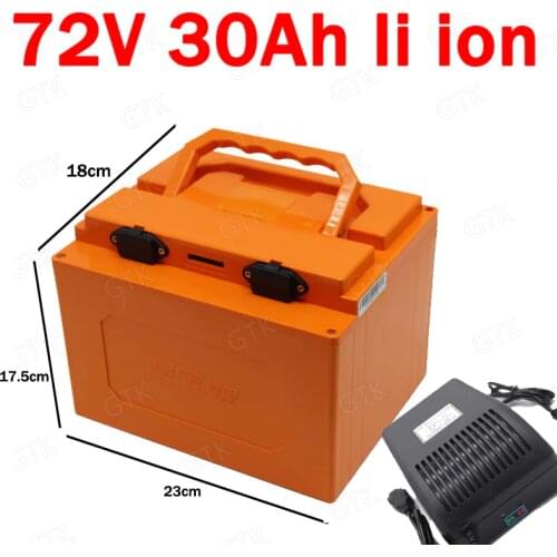 72v 30ah lithium battery 72v 30ah li ion battery Vehicles for electric bike 3000w Golf Cart 5000w tricycle scooters + charger