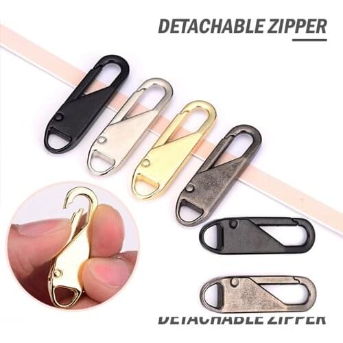 8PCS Alloy Universal Zipper Puller for Clothing Zip Fixer Removable Zipper Slider DIY Sewing Instant Repair Zipper For Bags