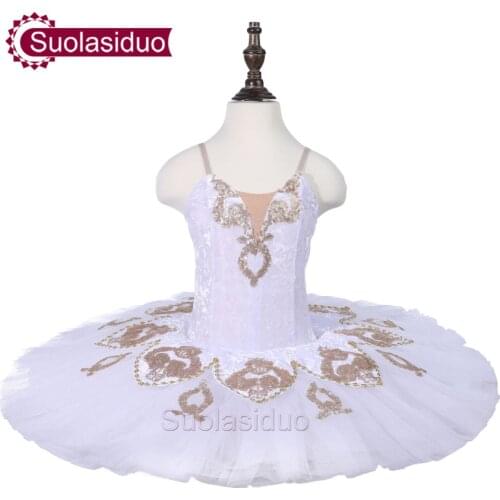 Girls White Ballet Tutu Apperal Kids Performance Stage Wear Professional Children Ballet Dance Competition Costumes Ballet Skirt