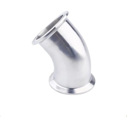Free Shipping 4"(102mm)OD119, 45 degree Pipe Bend, Tri-clamp Connection Elbow Pipe Fitting,SS304