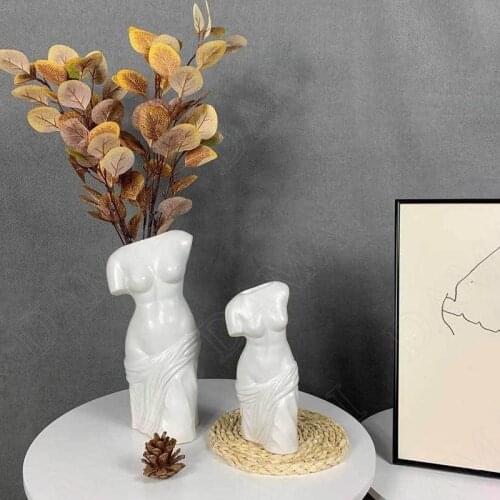 Body Art Ceramic Vases Living Room Decoration Flower Vase Office Desktop Figurines European Home Decoration Modern Ornaments