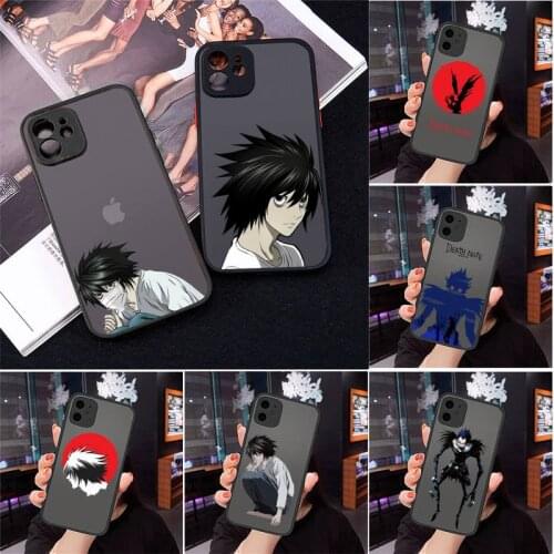 Death note Phone Case For iPhone 12 11 Mini Pro XR XS Max 7 8 Plus X Matte transparent cover