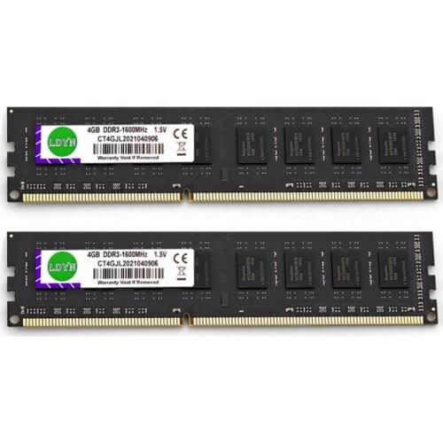 DDR3 2GB 4GB 8GB Memoria Ram 1600Mhz Memory Desktop PC3-12800U 240PIN 1.5V DIMM RAM PC3-10600U PC3-8500U