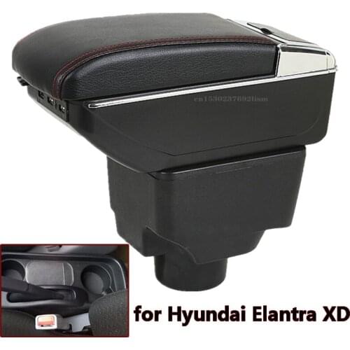 For Hyundai Elantra XD armrest box Universal Car Central Armrest Storage Box cup holder ashtray modification accessories