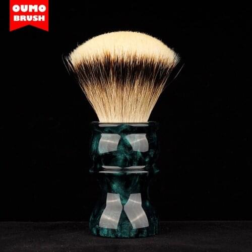 OUMO BRUSH-NEW Pandora“Deep Ocean” shaving brush with badger hair knot【6-21