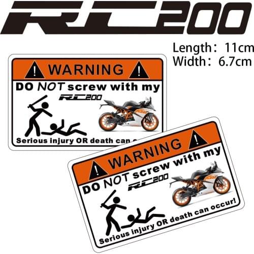 KODASKIN 2 Pieces Do Not Screw Warning Sticker Decal for RC200