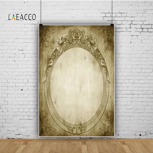 Laeacco Magic Mirror Portrait Gradient Color Photophone Scenic Backgrounds Photocall Customize Backdrops Props For Photo Studio