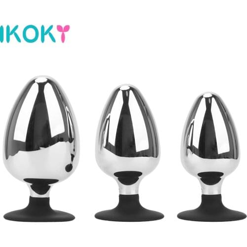 Metal Super Big Anal Plug Smooth Butt Stuffed Sex Toys For Women Men Prostate Massager Anus Dilator Masturbation Erotic Dildo