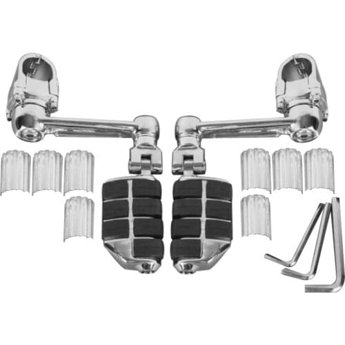 Motorcycle Adjustable Aluminum Front Pegs FootPegs Footrest For Honda Goldwing GL1800 22mm 25mm 32mm 35mm GL1800 2001-2017