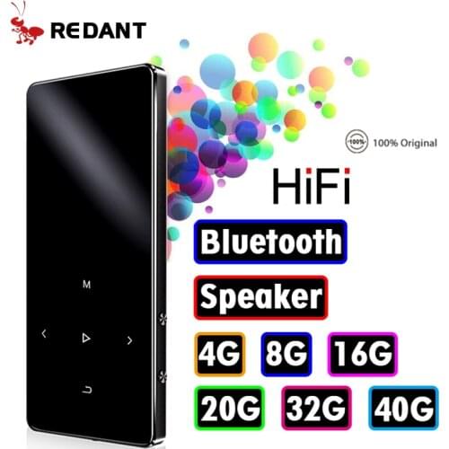 MP3 Player with bluetooth Speaker touch keys hi fi fm radio mini USB mp3 sport MP 3 HiFi music player portable metal walkman