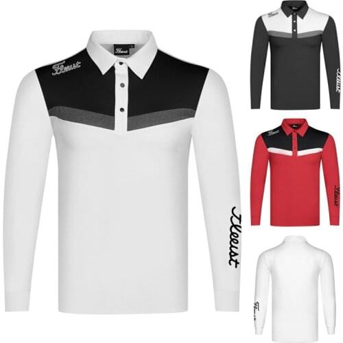 2020 golf clothes mens spring new long sleeve polo shirt golf clothes breathable sunscreen T-shirt shirt top