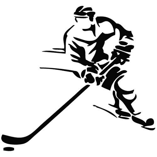 Hockey Carry Post - Tribal Decal Vinyl Sticker for window 13cm