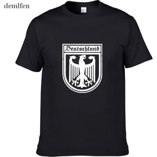Deutschland German Flag Crest Germany Eagle T Shirt Mens New Fashion B Man O-Neck T-Shirt Harajuku Tops Shirts