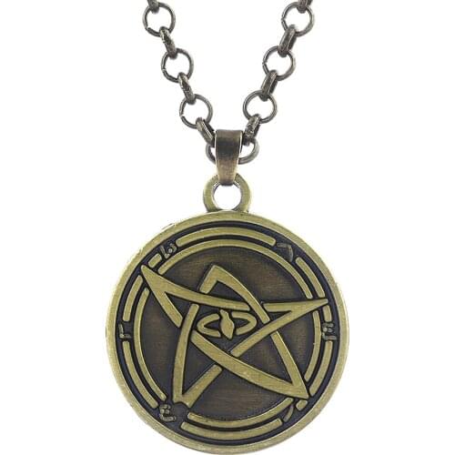 Cthulhu Mythos Necklace Necronomicon Cult Clan Myth Cosmos Symbol Stars Universe Pendant Necklace for Women Men Choker Keyring