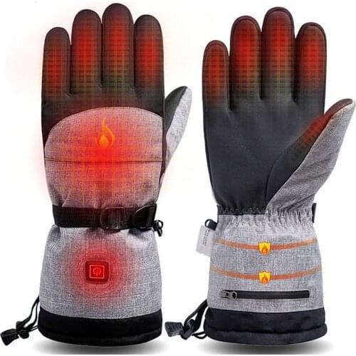 2020 New Electric Heating Snowmobile Snowboard Ski Gloves Snow Mittens Windproof Waterproof Men Women Snowboarding Skiing Gloves