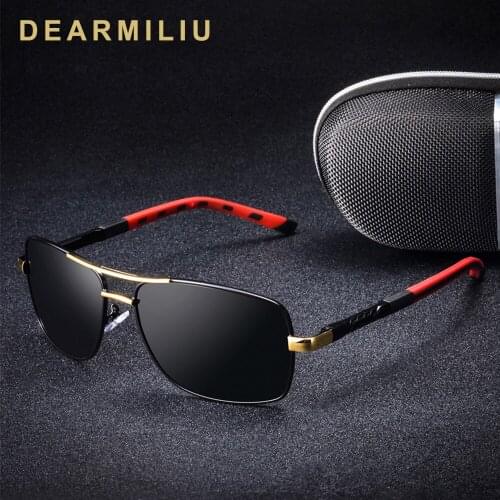 DEARMILIU Brand 2019 New Men Unisex Pilot Sunglasses Polarized UV400 Mirror Male Sun Glasses Women For Men Oculos de sol 8724