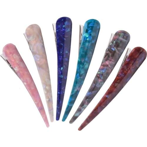 Korean Style Acrylic Hairpin Duck Clip Large Size Shell Color Ox Horn Clip Vintage Classic Hairgrips Headdress Hair Accessories