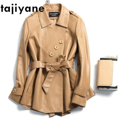 Tajiyane Real Leather Clothes for Women Ladies 2020 Woman Genuine Sheepskin Jackets Female Long Coat Cloth Cuero Genuino TN701