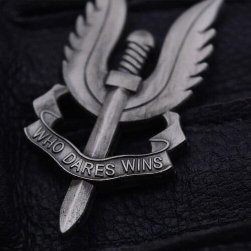 1pc Paratrooper Badge Twenty-second British SAS Brooch World War II Military Tactical Pin Army Fans Armband Decoration Gift