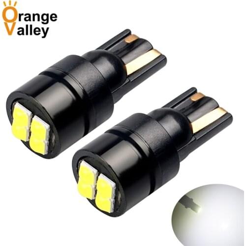 100PCS W5W LED Bright T10 LED Bulb 5 SMD 3030 Car Interior Light 1.6W 168 194 12V COB 6000K Side Clearance Lights