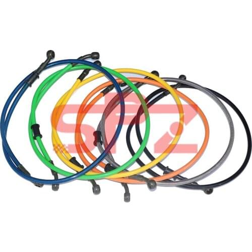1000MM 100% Brand New Motorcycle Dirt Bike Braided Brake Hose Wire Steel Brake Cable Hydraulic Banjo Tube Motorcycle Universal