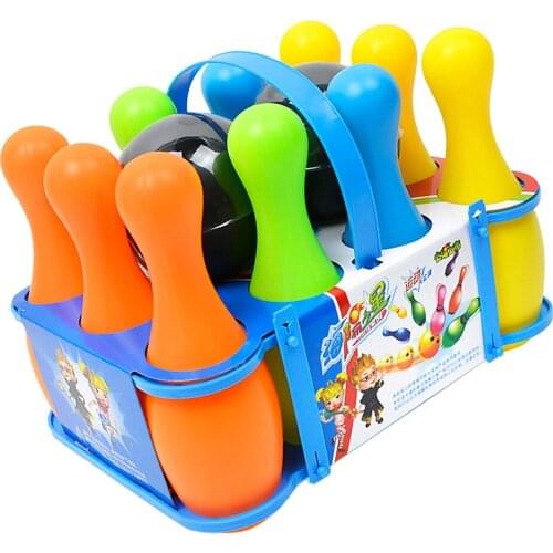 12 Pieces Mini Bowling Ball Toy Kit Kids Educational Toy Party Favors