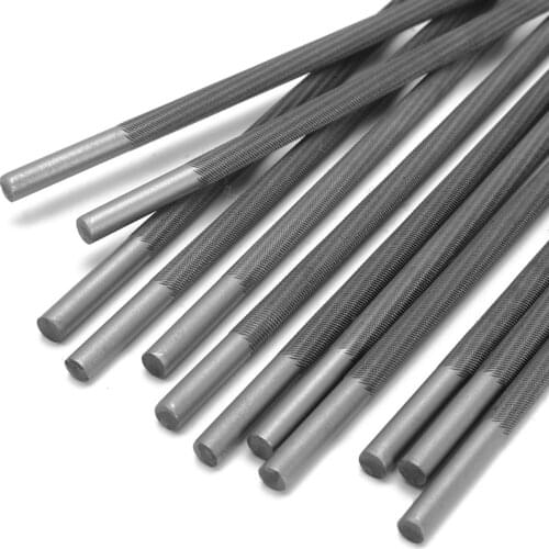 6Pcs 7/32'' 5.5mm Round Chainsaw File for Sharpening Chainsaw Chains Sharpening Chain Saws Woodworking Chain Saw File