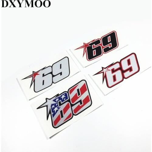Car Stickers Nicky 69 Reflective Motorcycle Bike Vinyl Decal 3M Car-Styling for Forever NickyHayden 69 US Flag Motorcross