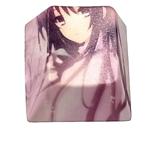 C1FB Only Keycap Anime Avatar DIY Original PBT Dye Sublimation Keycap 1PC for Mechanical Keyboard Installation Cherry Profile