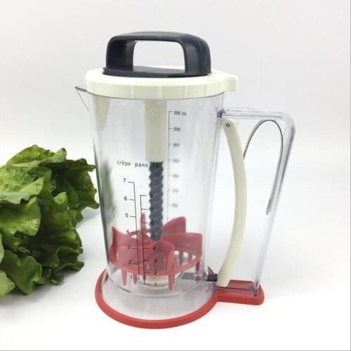 Batter Mixing Cup Automatic Batter Hand Shake Mixing Cup Handheld Food Grade PP Home Dispenser