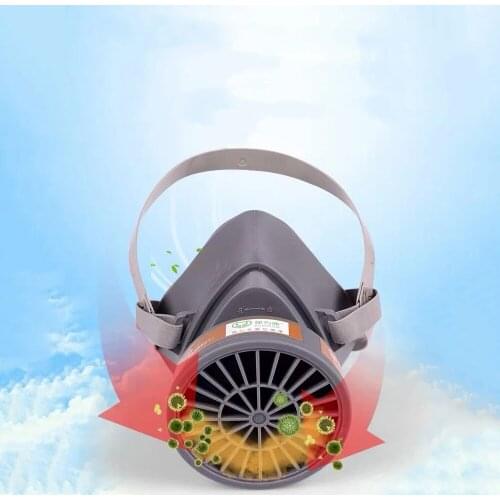 Smoke Gas Mask Chemical Painting Welding Protective Respirator Toxic Anti-Dust Activated Gases Canisters carbon Filter