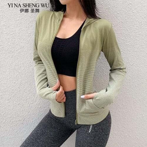 Fitness Breathable Sportswear Women T Shirt Sport Yoga Shirts Tops Quick-Dry Running Shirt Gym Clothes Sport Shirt Jackets New
