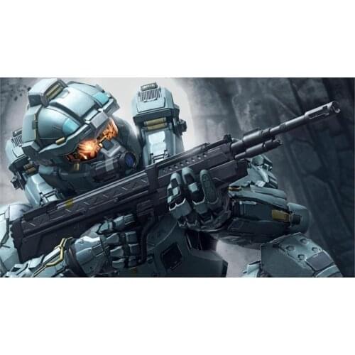 Fred halo 5 guardians soldier gun helmet Home Decoration Canvas Poster Prints