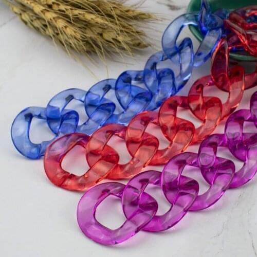 Creative Big transparent fish bone resin chain chain acrylic bag strap bag shoulder strap bag chain jewelry accessory chain