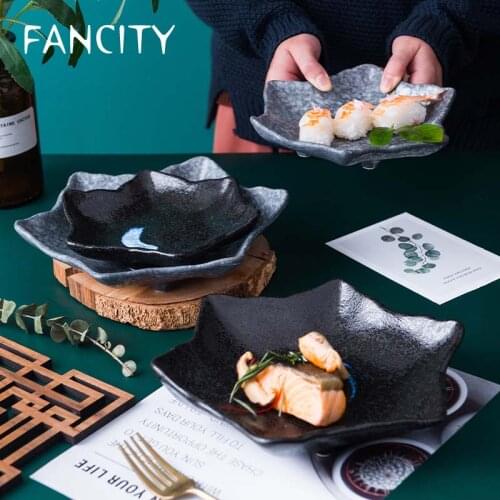 FANCITY Creative dishes, household ceramic tableware, personalized dinner plates, net red dishes, fruit dishes, dessert dishes