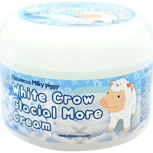 Elizavecca White Crow Glacial More Cream 100ml Whitening Anti Wrinkle Face Cream Korean Hydrating Day Creams Moisturizing care