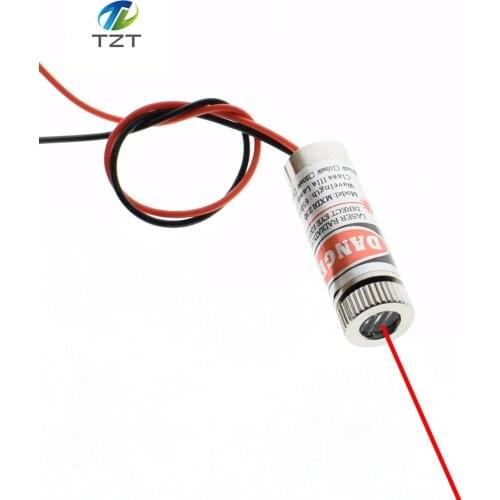 1PCS 650nm 5mW Line Linear Red Laser Module Head Glass Lens Focusable Industrial Class