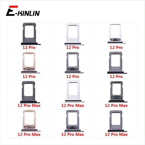 Sim Card Tray For iPhone 12 Pro 12 Pro Max Sim Holder Slot Replacement Parts